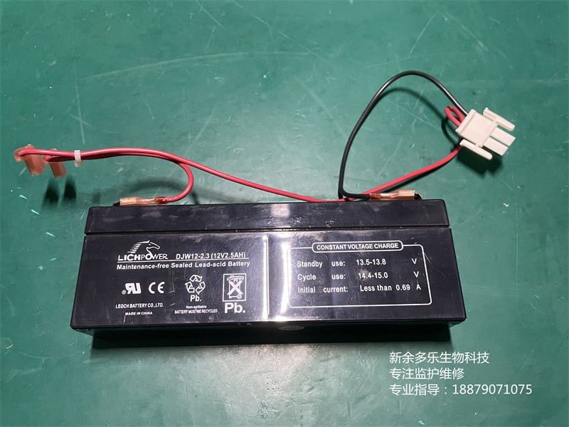 Mortara ELI250心電圖機電池LICHPOWER DJW12-2點3 12V 2點5AH 