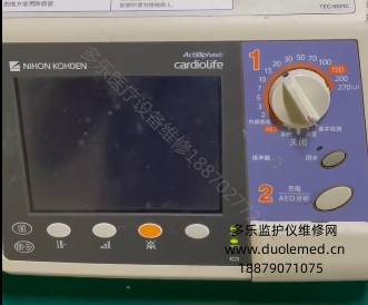 維修案例：日本光電TEC-5521除顫儀經常重啟